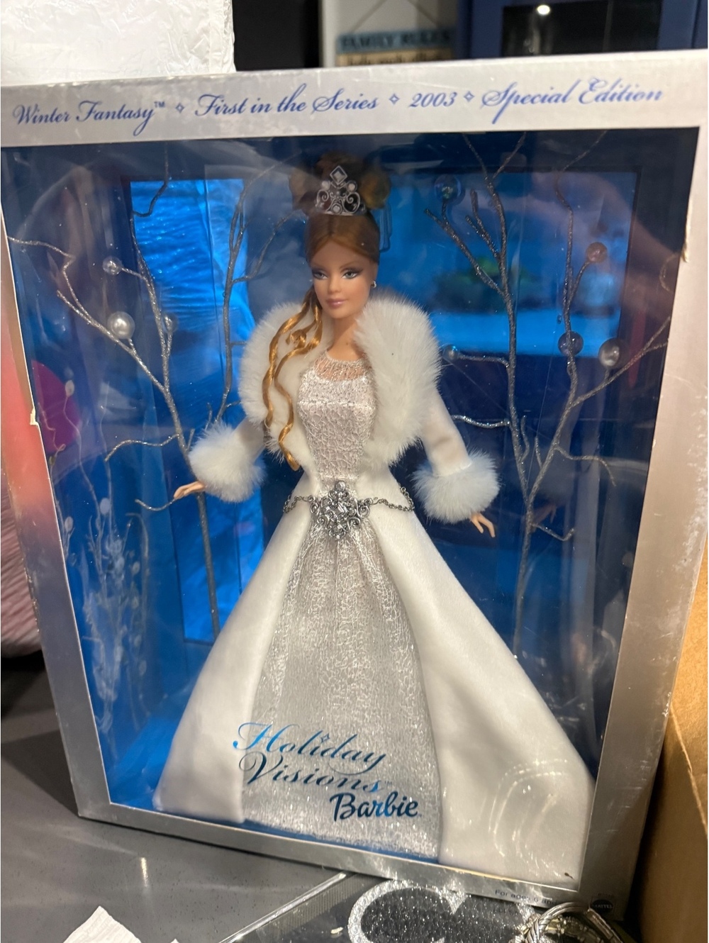 2003 Special Edition Holiday Visions Barbie Doll Winter Fantasy First in the 200